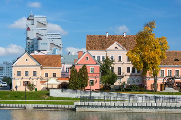 Traetskae Pradmestse Trinity Suburb Centro Histórico Minsk Bielorrusia —  Fotos de Stock