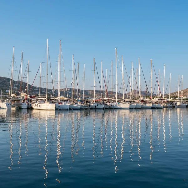 Porto Turistico Sull Isola Paros Grecia — Foto Stock