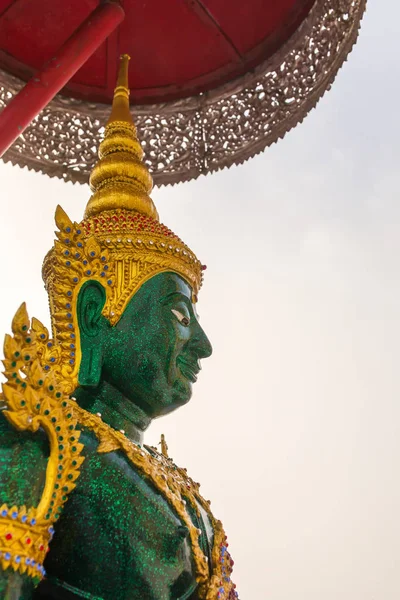 Smaragdgroene Boeddha Standbeeld Wat Thaton Chedi Tempel Crystal Pagode Provincie — Stockfoto