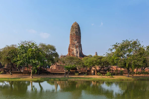 Templet Wat Phra Ram Ayuthaya Historisk Park Ett Unesco Världsarv — Stockfoto