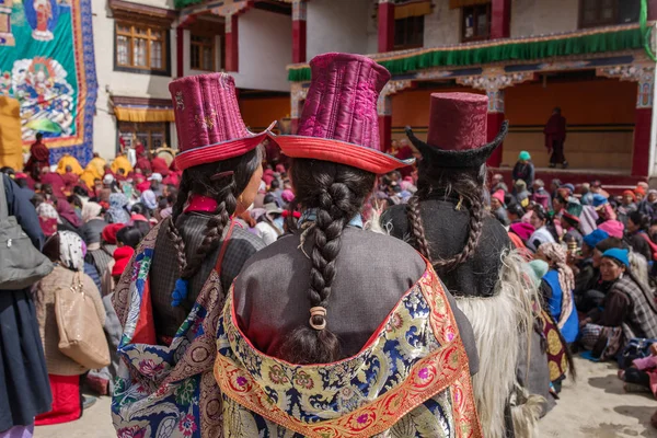 Lamayuru Hindistan Haziran 2017 Ladakh Hindistan Etnik Geleneksel Kostümleri Giyen — Stok fotoğraf