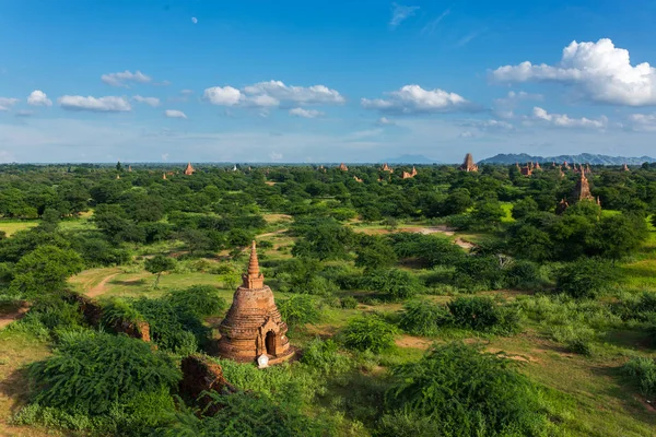 Régi Bagan Pagodák Templomok Mianmarban — Stock Fotó