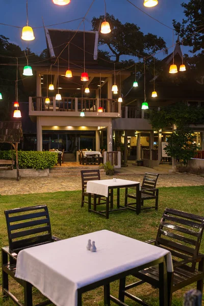 Café Plein Air Dans Complexe Luxe Sur Île Koh Kood — Photo