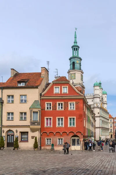 Poznan Polonia Marzo 2018 Case Colorate Municipio Sulla Piazza Del — Foto Stock