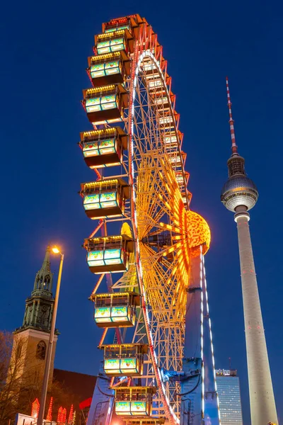 Berlin Germany December 7Th 2017 Christmas Market Alexanderplatz Berlin Germany — Stock Photo, Image