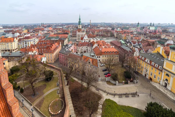 Вид Старый Город Познани Польша — стоковое фото