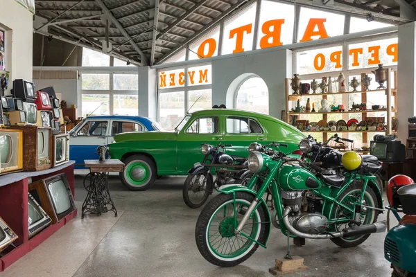 Vinnytsia Ucraina Ottobre 2017 Museo Della Tecnologia Retrò Sovietica Avtomotovelofotoradio — Foto Stock