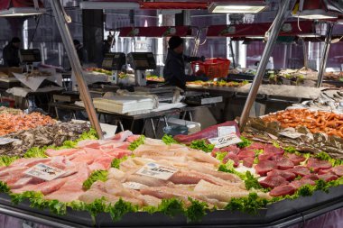 Mercato Ittico di Rialto Venedik balık piyasasıdır Venedik, İtalya