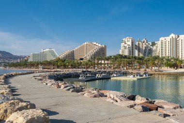 Eilat, İsrail'in güzel manzara