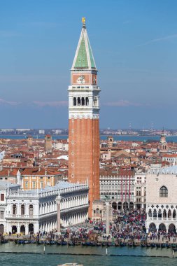 San Marco Meydanı ve Doge Sarayı Venedik su manzaralı