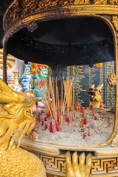 Wierook Branden Chinese Tempel Pung Thao Kong Shrine Chinese Tempel — Stockfoto