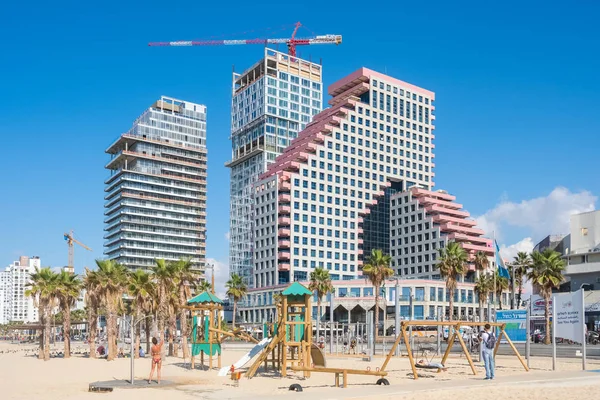 Тель Авив Израиль Ноября 2018 Года Пляж Тель Авива Солнечный — стоковое фото