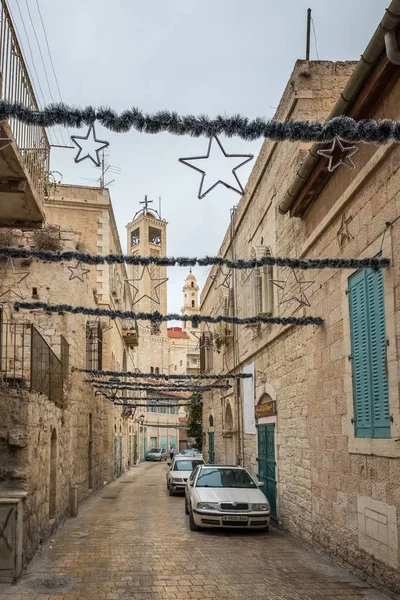 Bethlehem Palestina November 2018 Straten Van Bethlehem Westelijke Jordaanoever Palestina — Stockfoto