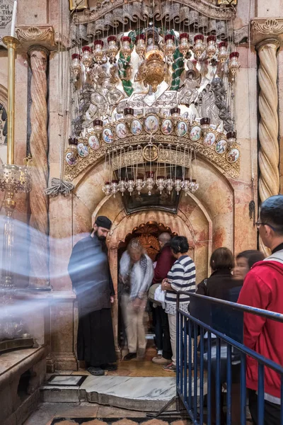 Jerusalem Srail Kasım 2018 Tanımlanamayan Hıristiyan Hacıların Kudüs Srail Kutsal — Stok fotoğraf