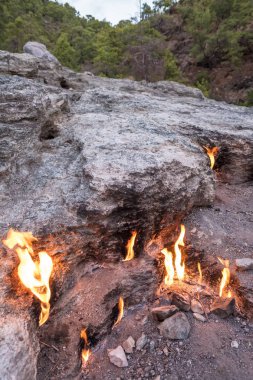 Çıralı, Türkiye'de yeraltından Chimera Mount alevleri