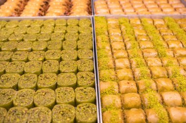Geleneksel Türk tatlısı Baklava yakın plan
