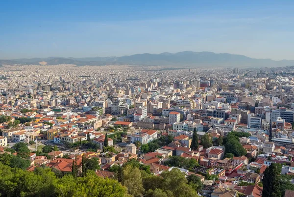 Uitzicht Stad Athene Van Acropole Griekenland — Stockfoto