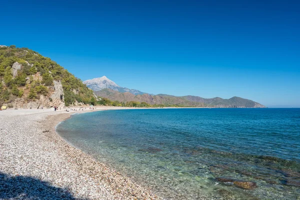 Utsikt över stranden Cirali Olympos i Turkiet — Stockfoto