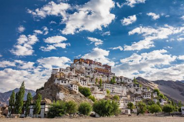 Thiksey monastery in Ladakh, India. clipart