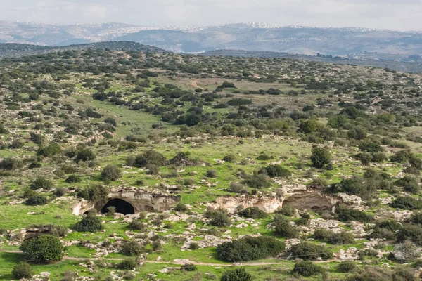 Entrée des grottes du parc national Beit Guvrin — Photo