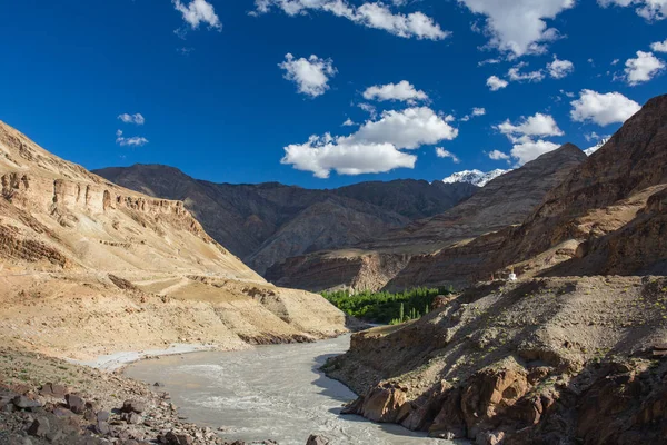 Ландшафт долини Інду в Гімалаях у Ladakh — стокове фото