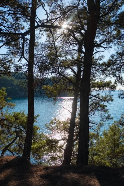 Bellissimo paesaggio della costa mediterranea vicino ad Antalya, Turchia. — Foto Stock