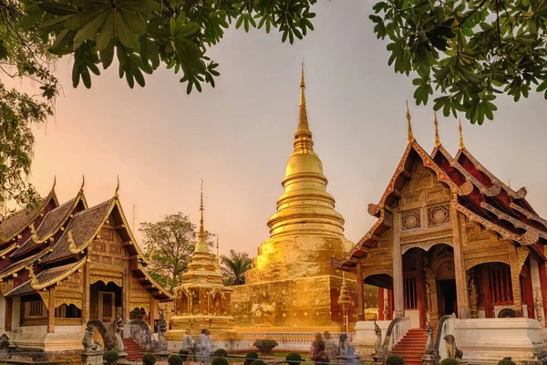 Ват Пхра Сингх в Чиангмае, Таиланд . — стоковое фото