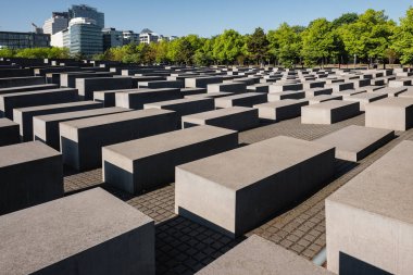 Holocaust Memorial Berlin Almanya Memorial öldürülen Yahudilerin Avrupa için