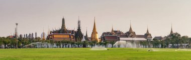 Wat phra kaew, Bangkok, Tayland 'daki Zümrüt Buddha Tapınağı