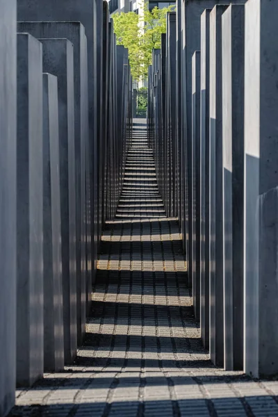 Holocaust Memorial Berlin Germany Memorial to the Murdered Jews of Europe — Stock Photo, Image