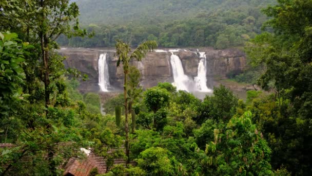 Athirappilly vízesések Kerala, India — Stock videók