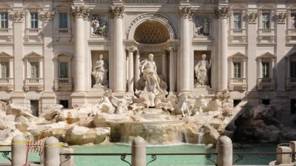 Фонтана Треви в Риме — стоковое видео