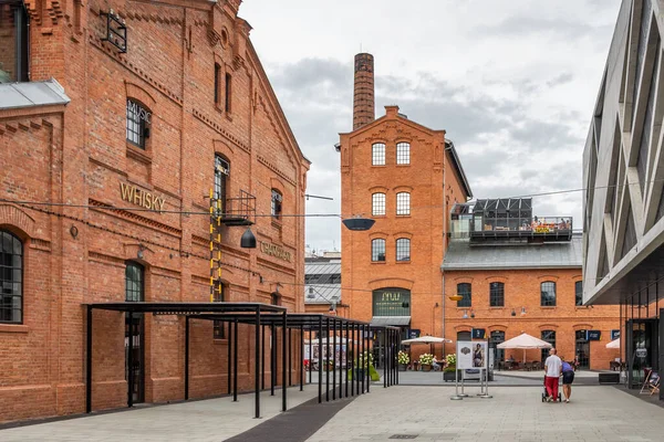 Museo della vodka polacca in piazza Koneser a Warszawa, Polonia — Foto Stock