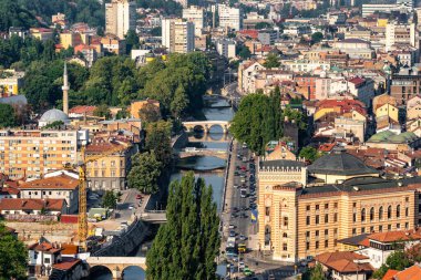 Saraybosna ve BH 'nin tarihi merkez manzarası