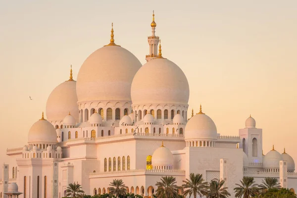Sheikh Zayed Grande Mesquita em Abu Dhabi, Emirados Árabes Unidos — Fotografia de Stock