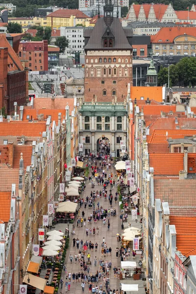 Вид на старый город Гданьск, Польша — стоковое фото