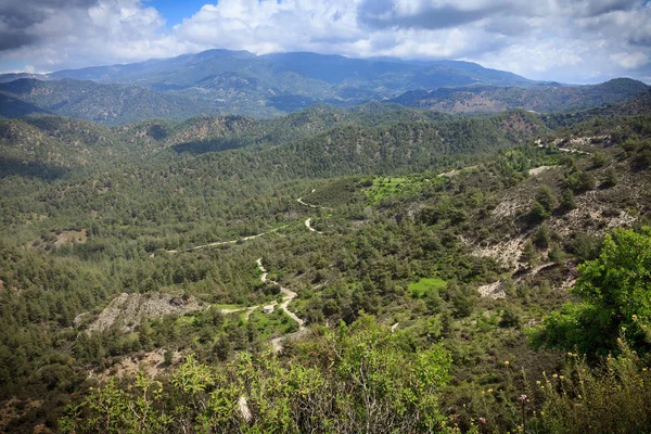 Vista do planalto de Troodos . — Fotografia de Stock