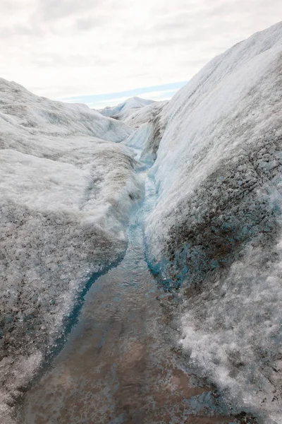 Groenlandse gletsjer smelten. — Stockfoto