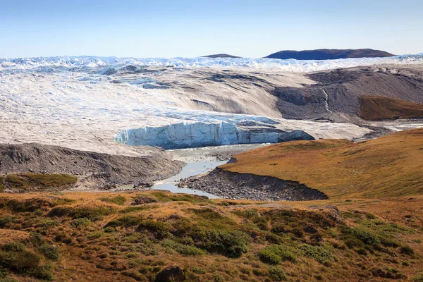 Greenland glacier melting.