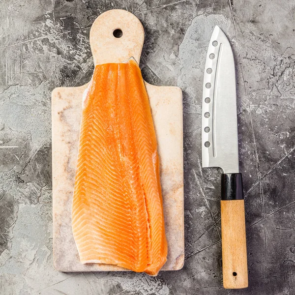 Raw salmon filet and ingredients — Stock Image Raw salmon filet and ingredients Royalty Free Stock Images