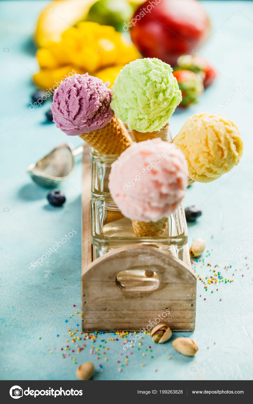 Variety Of Ice Cream Stock Photo Image By C Klenova