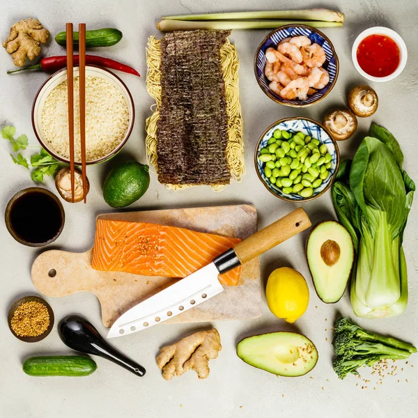Asian food background — Stock Photo, Image