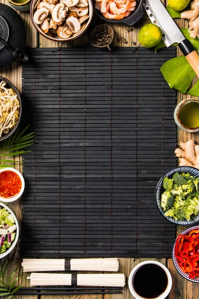 Cozinha asiática ingredientes — Fotografia de Stock