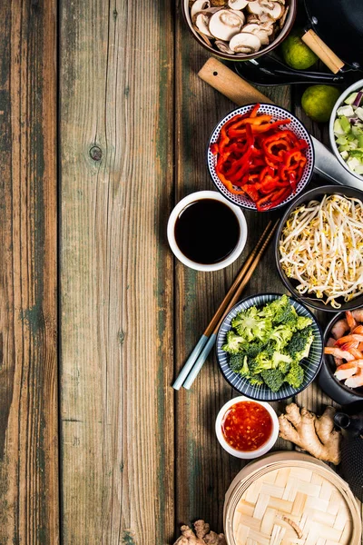 Ingredienti della cucina asiatica — Foto Stock