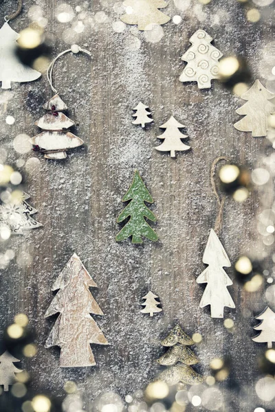 Rustic Wood Background Christmas Copy Space All Christmas Design Old — Stock Photo, Image