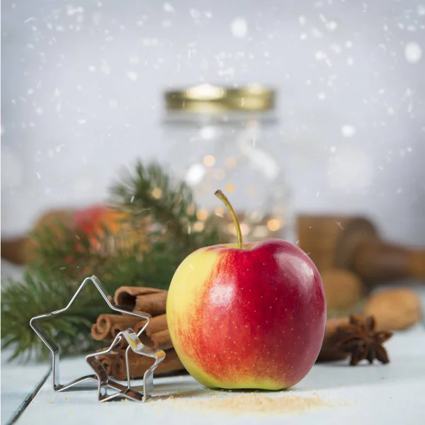 Christmas Baking background. Ingredients for Christmas cooking — Stock Photo, Image