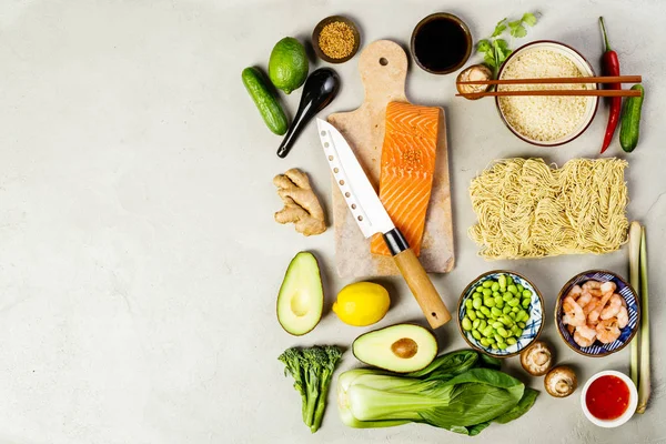 Fondo de comida asiática — Foto de Stock