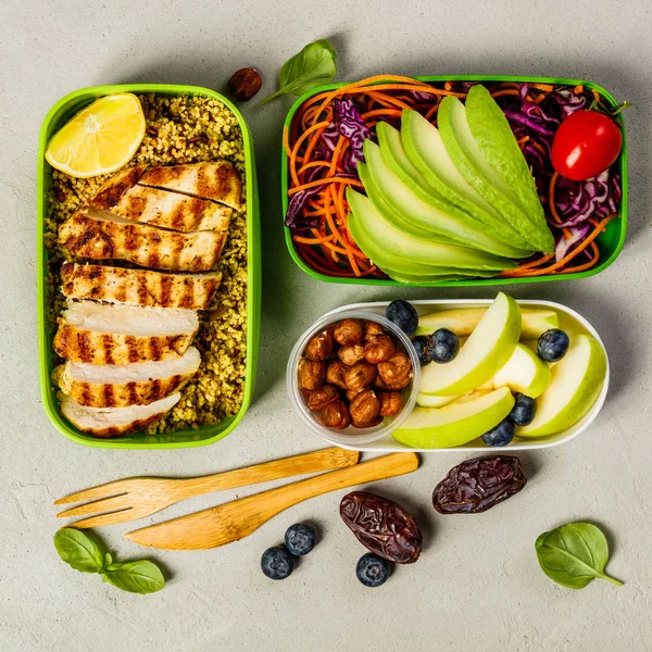 Pranzo sano in scatole — Foto Stock