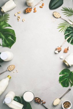 Süt süt yerine içecekler ve malzemeler