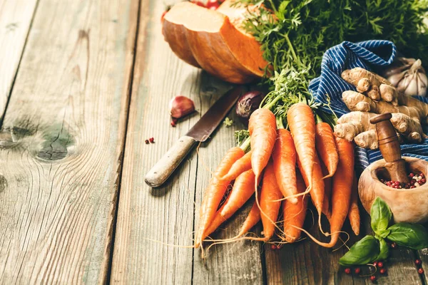 Healthy food cooking background, space for your text — Stock Photo, Image